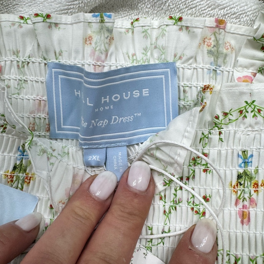 🌸🪻⭐️RARE: BNWT Hill House Ellie Nap Dress in Pastel Trellis Plus Size 2XL 🪻🌸 - Picture 4 of 10